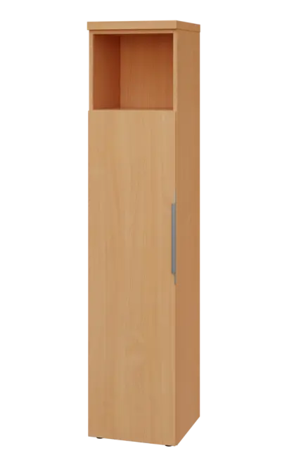 SIN 5 - 4DN kancelářská skříň, 1-dveřová/nika, levá, 1820x400x400, buk royal